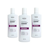 Shampoo Ketozinc Sin Sal 250Ml Dermo Sumak 3 Und