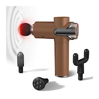 Masajeador con 4 Cabezales Digital Brown