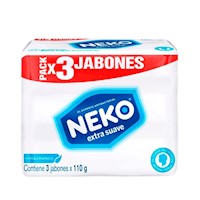 Tripack Jabon Neko Extra Suave 110g