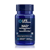 NAD+ Regenerador Celular + Resveratrol 300mg (30 cápsulas) – Life Extension