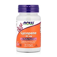 Licopeno 20mg (50 Cápsulas) - NOW Foods