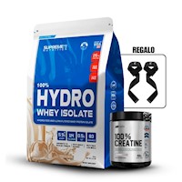 100% HYDRO WHEY ISOLATE VAINILLA 5.5LB + UNIVERSE NUTRITION 150GR + STRAPS