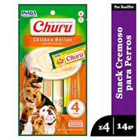 Snack Cremoso Perro Churu Pollo 1 sobre x 4 tubos