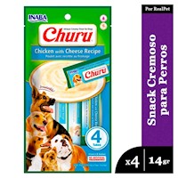 Snack Cremoso Perro Churu Pollo y Queso 1 sobre x 4 tubos