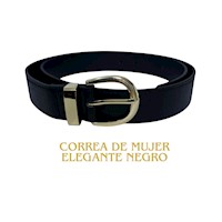 Correa de mujer elegante Negro