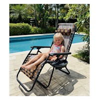 Silla Perezosa Reclinable HojasA Posa Vasos