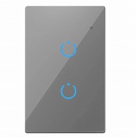 INTERRUPTOR INTELIGENTE UNIVERSAL WIFI LUZ SMART GRIS ALEXA 2 BANDAS