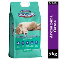 Arena para Gatos AmericaLitter Quick Clumping sin aroma 7 Kg