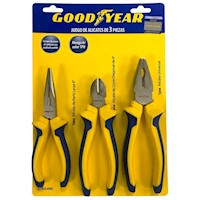 Juego de Alicates Goodyear 3 Piezas GY-PLK-4900