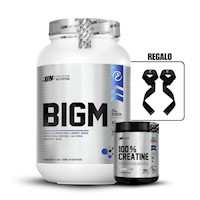 BIGM 2 KG COOKIES & CREAM + UNIVERSE NUTRITION 150GR + STRAPS