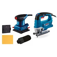 Sierra Caladora GST 750 + Lijadora Orbital GSS 140 Bosch