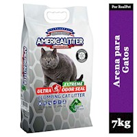 Arena para Gatos AmericaLitter Ultra Odor Seal Extreme 7 kg