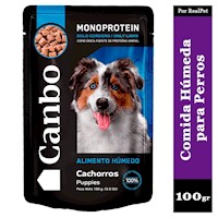 Comida Húmeda Perro Cachorro Canbo Cordero 100gr