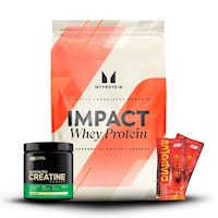 Impact Whey Protein 2.5Kg Vainilla+Creatina Optimun Nutrition 300Gr+2 Diabolus