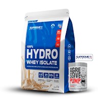 100% Hydro Whey Isolate Vainilla 2.43Lb+Agressive Pump 350Gr