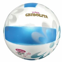 Pelota De Voley Chibolita Flores N5 Celeste