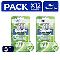 PACK X4 GILLETTE PRESTOBARBA 3 MAQUINA DE AFEITAR 3UND