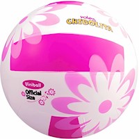 Pelota De Voley Chibolita Flores N5 Rosa