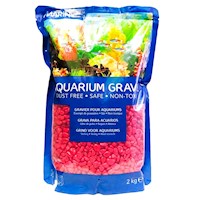 Grava decorativa Marina, color rojo x 2 Kg. Hagen