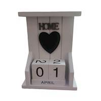 Calendario de Mesa Blanco Vintage