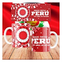 Taza de Loza Diseño Fiestas Patrias 11oz 160