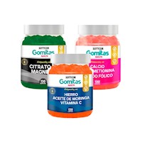 Pack Gomitas Calcio + Citrato De Magnesio + Hierro Sottcor Adultos