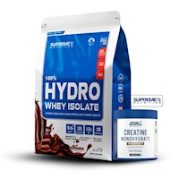 100% Hydro Whey Isolate Chocolate 2.43Lb+Creatina Applied Nutrition 250Gr