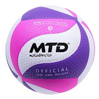 Pelota De Voley Mtd Pu Panal Rosa