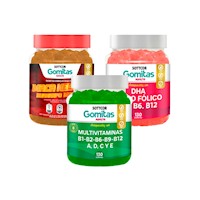 Combo Gomitas Maca Negra + Multivitaminas + Dha Sottcor Adultos