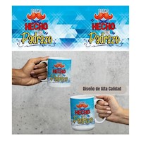 Taza Grande de Loza 15oz Lettering Frase Día Del Padre 102