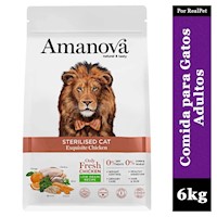 Comida Gato Esterilizado Amanova Pollo Exquisite Chicken 6kg