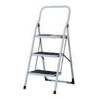 Escalera Tubular Plegable Pretul 3 Pasos 150Kg 24120