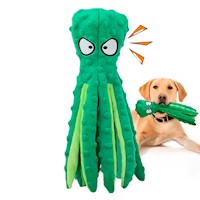 Juguete para Perros Pulpo con Sonido Mordedor Crunch 32cm Verde