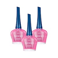 Masglo Base Nutritiva Rosada 13,5Ml - 3 Unid