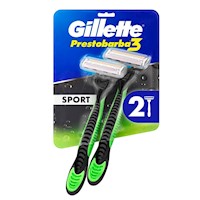 Maquina de Afeitar Gillette Prestobarba3 Sport 2 Unidades
