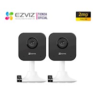 Ezviz Kit 2 Cámaras Wifi H1C Full HD Sonido 2vías Modos Alerta 128GB