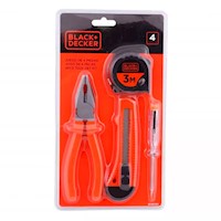 Juego 4 Pz Black & Decker Herramientas Manuales BD80291