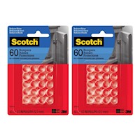 Pack X2 Topes De Goma Scotch Transparente X60