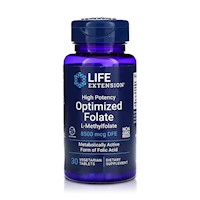 Folato 8500 mcg (30 Tabletas) – Life Extension
