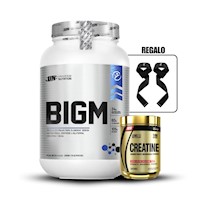 Bigm 2 Kg Vainilla+Creatina Level Pro 250GrStraps
