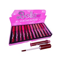 Set Box De 10 Labiales Matte Bella Magic