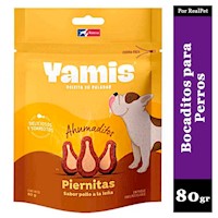 Piernitas Yamis para Perros Adultos Pollo a la Leña 80 gr