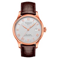 Reloj Tissot Le Locle Powermatic 80 Automatic 39,3MM Gris / Oro Rosa - T006.407.36.033.00