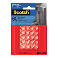 Topes De Goma Scotch Transparente X60