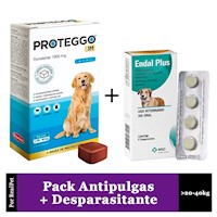 Antipulga Proteggo 3M para Perros de 20 - 40 kg + Endal