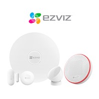 Ezviz Kit de Sensores y Alarma Sensor PIR, Contacto, Botón Inteligente