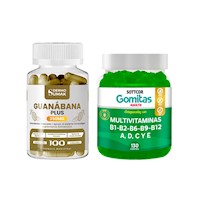 Guanabana Plus 350Mg 100 Cap + Gomitas Multivitaminas Adulto