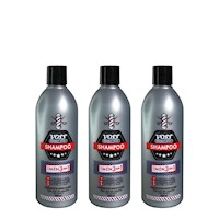 3 Shampoo Voss 3 En 1 For Men - Cantidad 500 Ml