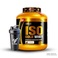 Proteína Isolate Iso Gold Whey 6.6Lbs Cookies + Shaker