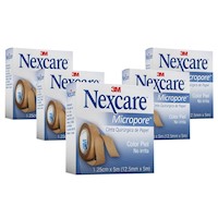 Pack X5 Micropore Nexcare Color Piel Caja 12Mm